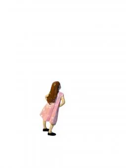 Criança menina de vestido