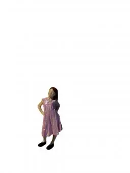 Criança menina de vestido