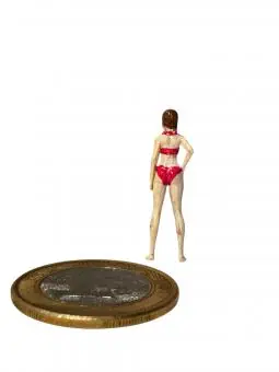Mulher traje praia