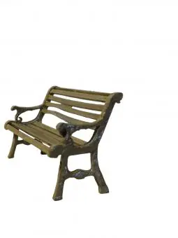 Banco de jardim de resina